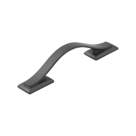 Hickory Hardware Dover Collection Pull 3 Inch Center to Center Matte Black Finish H078770MB